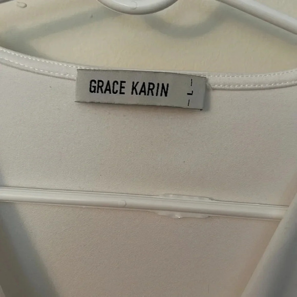 😍White long sleeve blouse - Picture 3 of 4